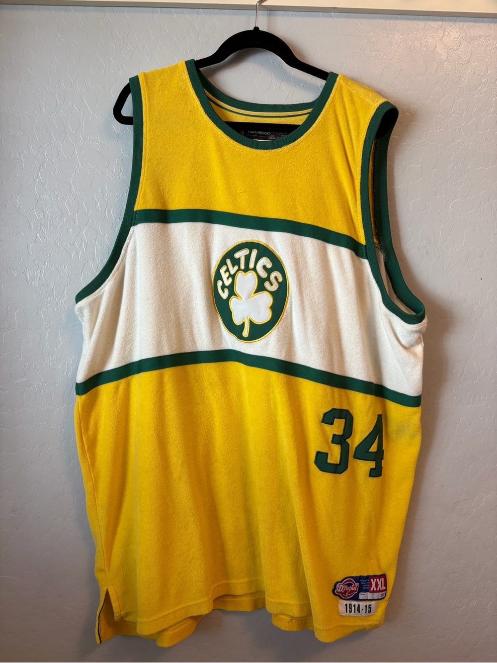 Reebok Hardwood Classics Yellow & Green NBA Jacket